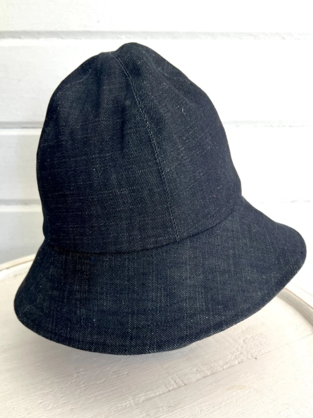 Janessa Leone Black Denim Bucket Hat